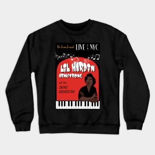 Lil Hardin Orchestra Jazz Poster Crewneck Sweatshirt